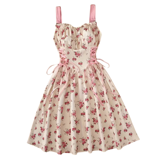 Vintage Rose Corset Dress (Sample)