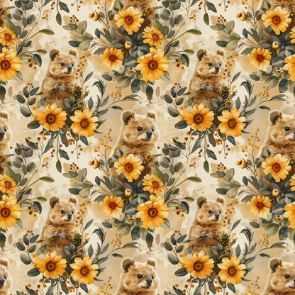 Stella Dress in Sunny Quokka