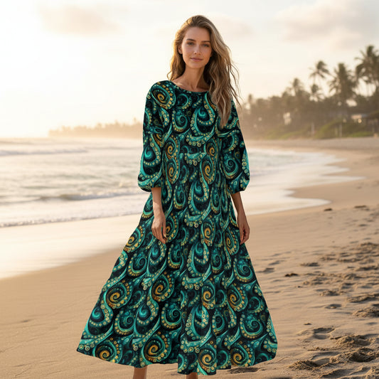 Maren Dress in Siren Tide