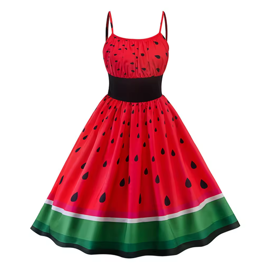 Vintage Watermelon Swing Dresses (Sample)